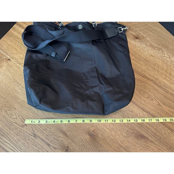 NWT Tory Burch $(328) Nylon Virginia Tote Bag Black - Picture 11 of 11